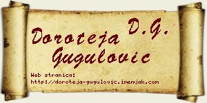 Doroteja Gugulović vizit kartica